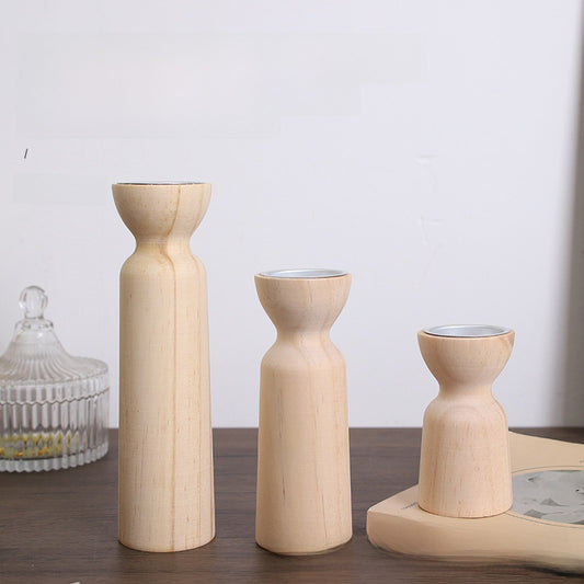Alderwood Candle Holders