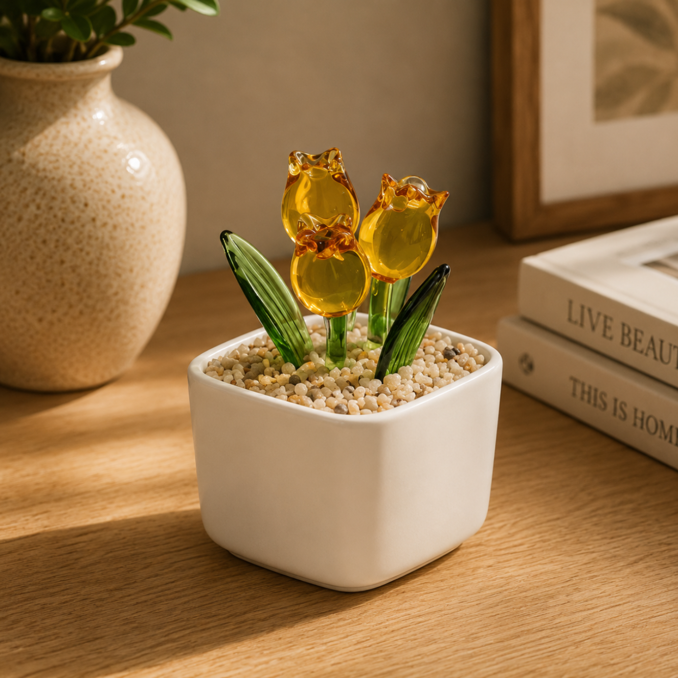 Everbloom Glass Tulip Arrangement