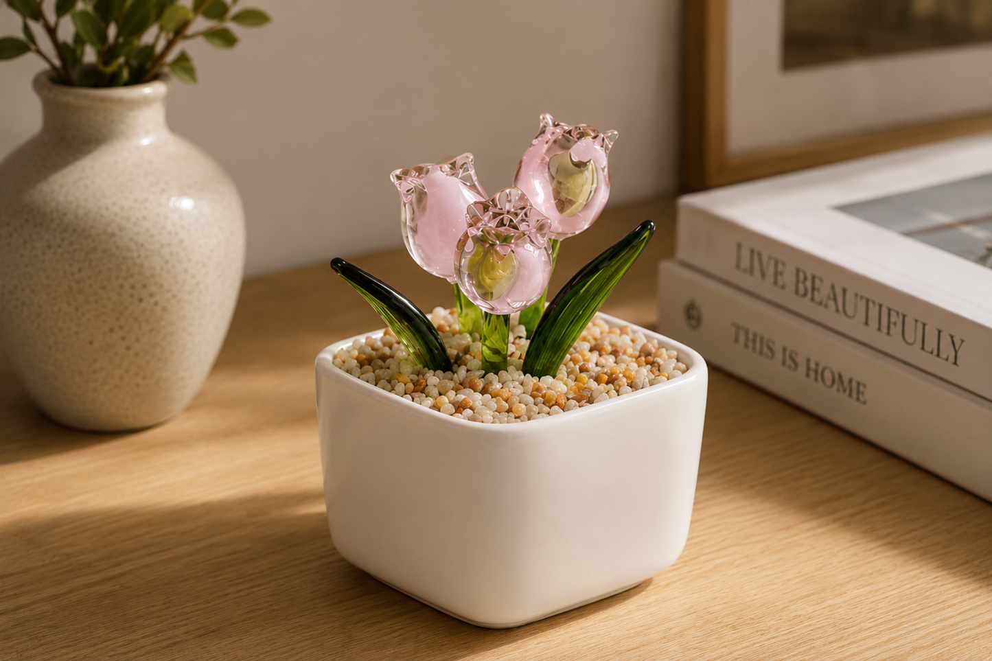 Everbloom Glass Tulip Arrangement