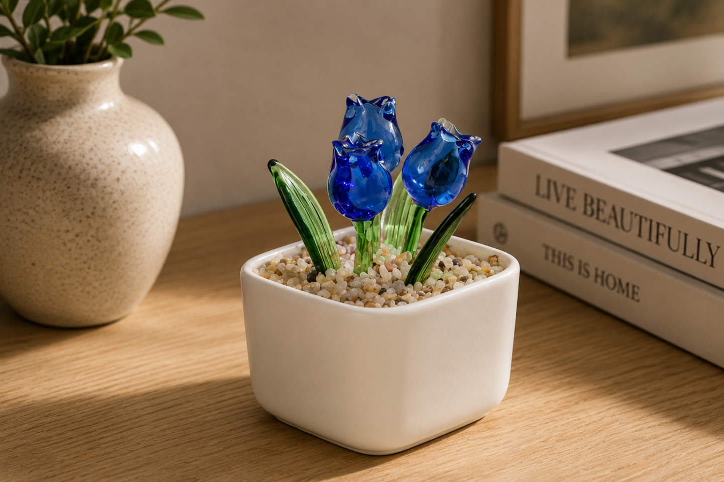 Everbloom Glass Tulip Arrangement
