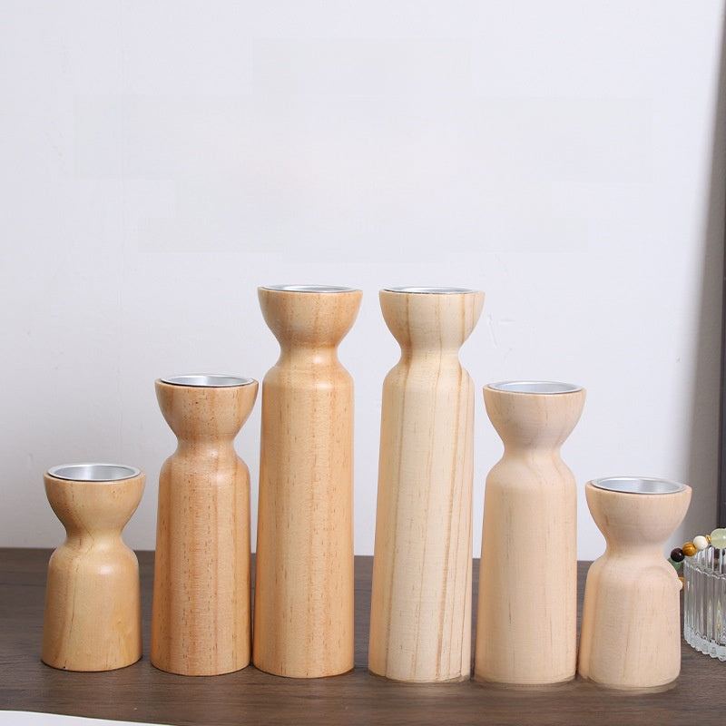 Alderwood Candle Holders